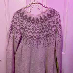 Sonoma White/Tan Sweater. Size medium